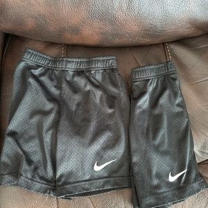 Two pairs of Nike athletic shorts, boys size 6
